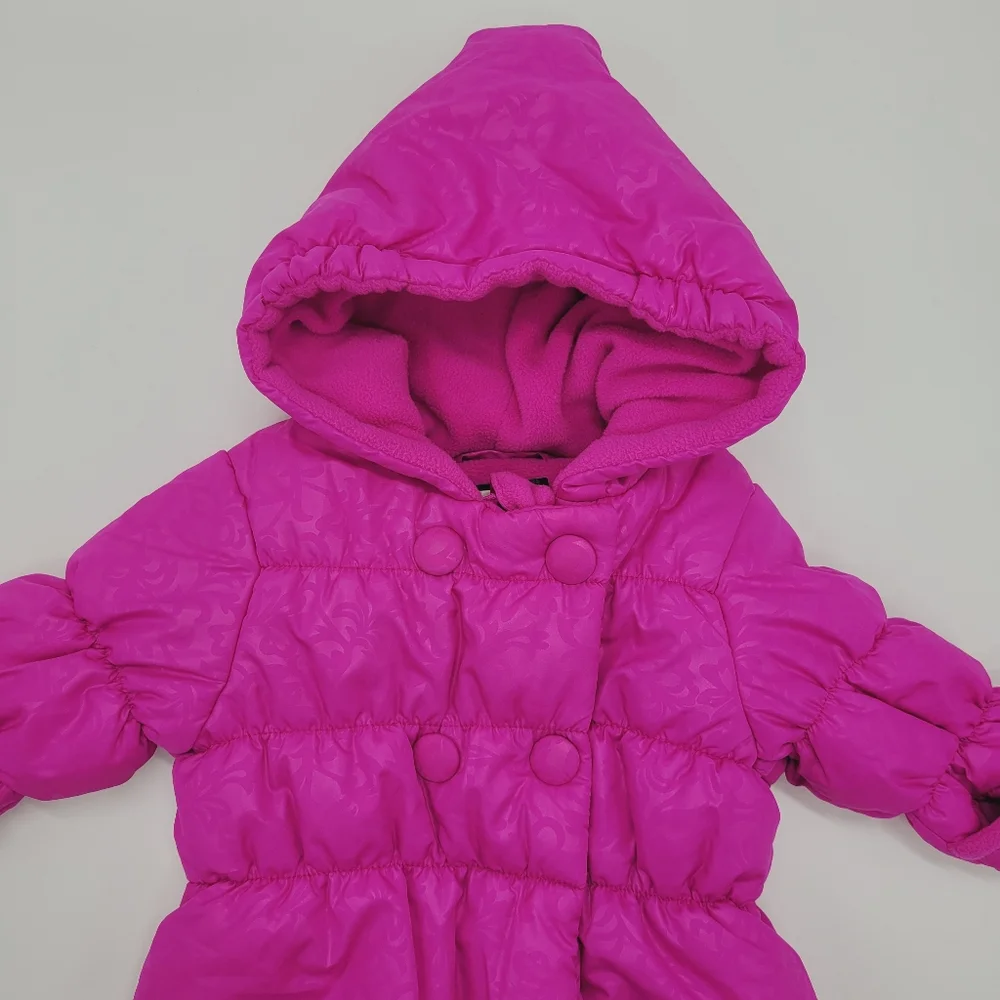1881 S. Rothschild Snowsuit Pram Suit One Piece Magenta Pink Outerwear 3-6mo NEW